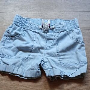 Wonder Nation Light Blue Elastic Waist Shorts